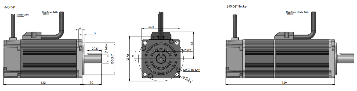DST 0.4kW AC Servo Motor