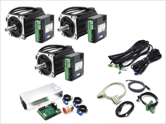 3 Axis 0.75kW DYN2 AC Servo CNC System