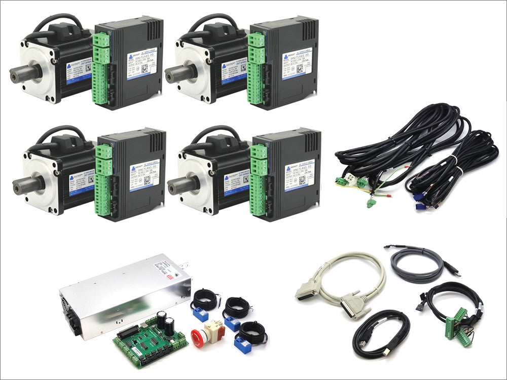 4 Axis 0.4kW DYN2 AC Servo CNC System